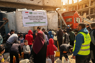 LAZISNU Kirim Ribuan Paket Bantuan Lebaran dan Air Bersih ke Gaza