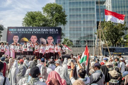 Aksi Solidaritas Jakarta: Doa untuk Prajurit TNI dan Tuntutan Pembebasan Al-Aqsa