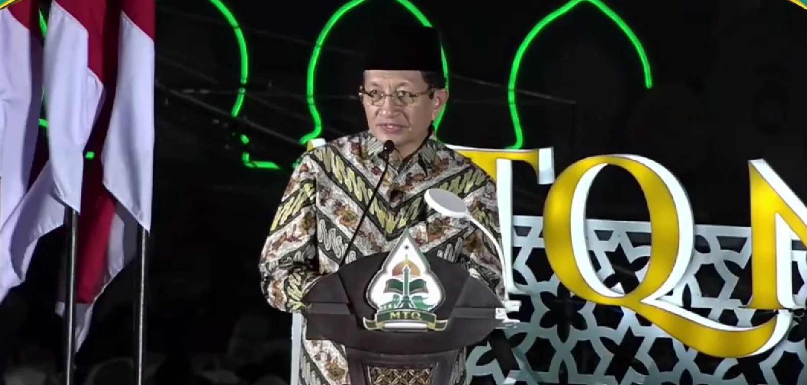 Sambutan Menteri Agama dalam MTQ 2026
